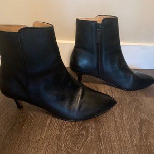 Poppy Barley Black Kitten Heel Bootie s9.5
